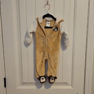 Adorable Tan and White Kids One Piece